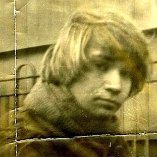 me as a mod -  with my parker and Eastbourne School of Art scarf (back Of Eastbourne railway station